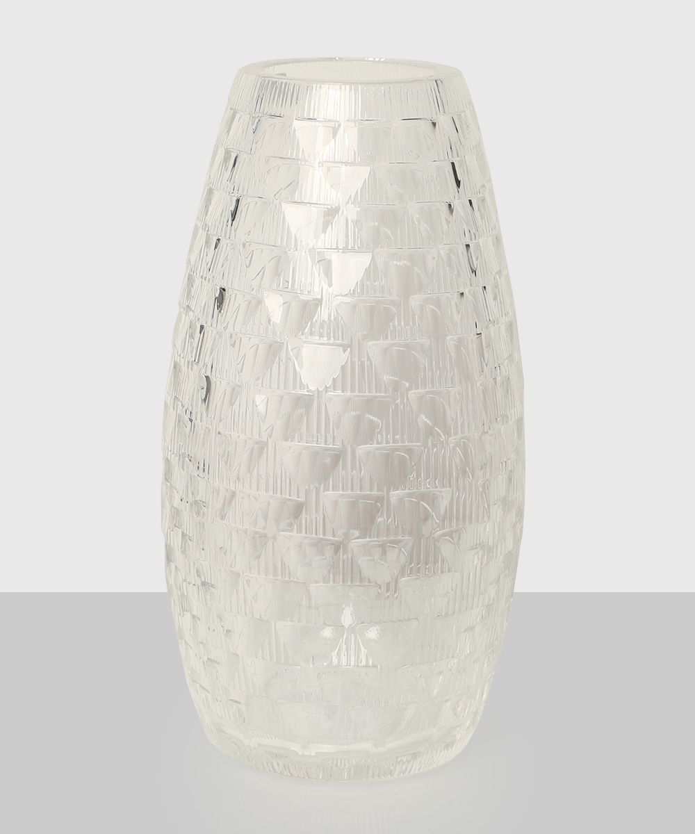 Прозрачная ваза "Iridium" с узорами