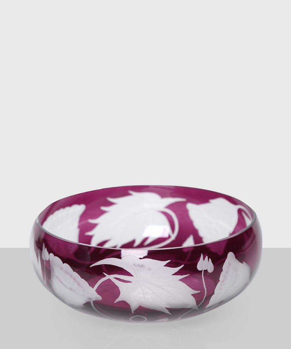 "Prairie" print bowl in pink