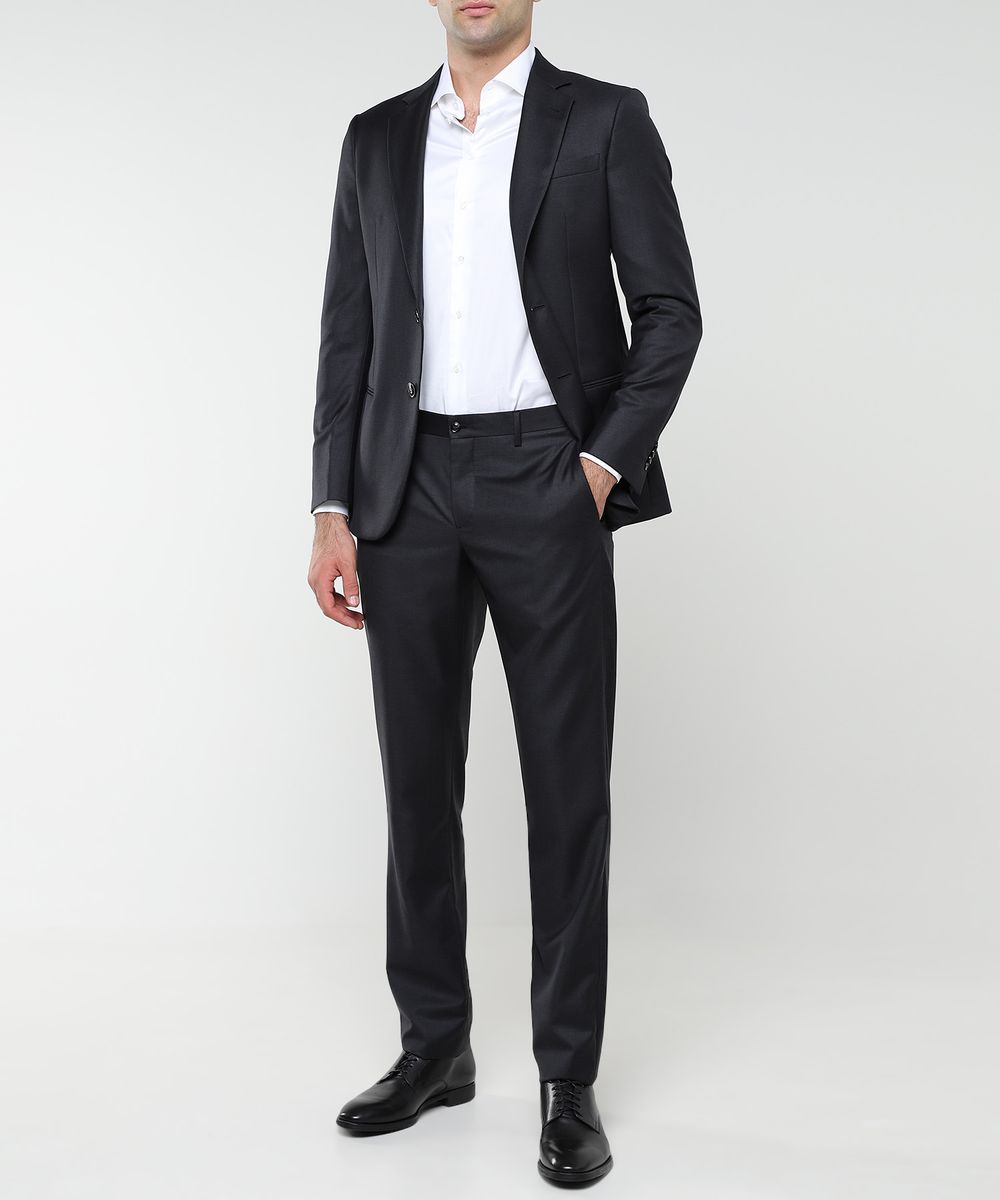 Straight-fit wool suit | Emporium