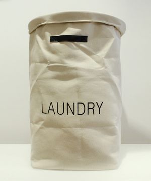 Laundry basket in beige