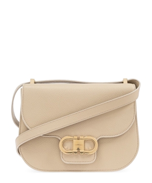 Double Gancini crossbody çantası