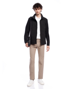 Mercerized-cotton regular-fit polo shirt with stripe trims