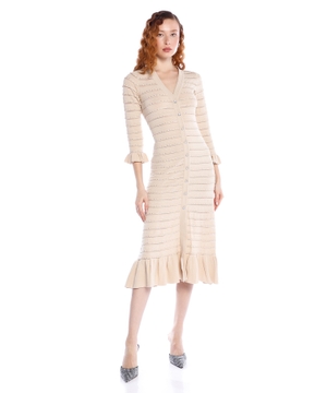 Rhinestone knit dress