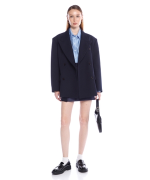 Wool blend suit jacket