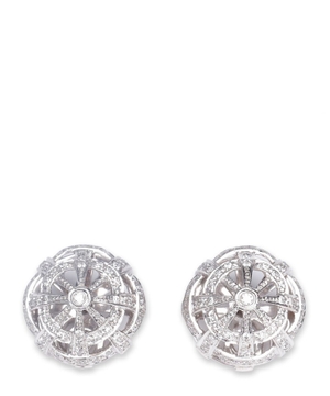 Серьги Diamond Cage из 18-каратного белого золота и бриллиантов