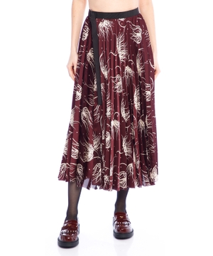 Printed midi skirt