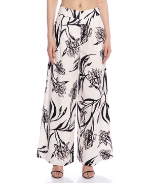 Wide leg pants Iris with floral print