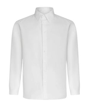 Белая рубашка с закругленным подолом
