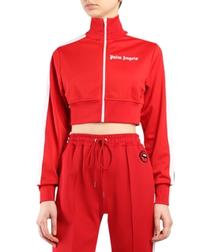 Cropped jacket with logo