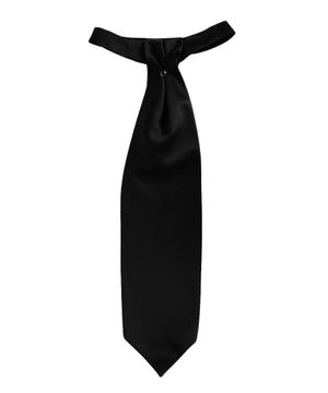 Button detail tie in black