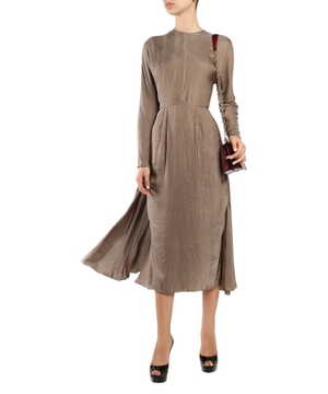 Satin midi dress