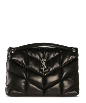 "Loulou" quilted bag in black