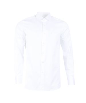 Белая рубашка с принтом 