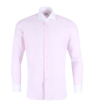 Розовая прямая рубашка