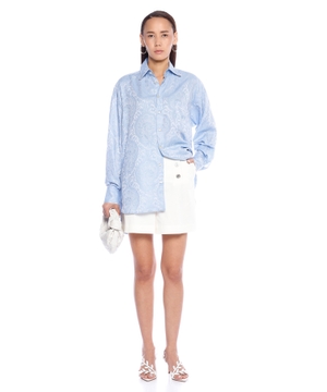 Silk print shirt