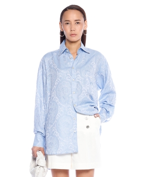 Silk print shirt