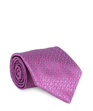 Розовый галстук с узорами 