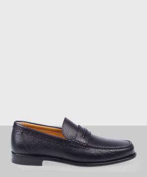 Belt detail loafers in blue