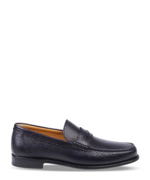 Belt detail loafers in blue