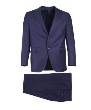 Straight two-piece suit in blue