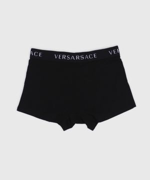 Logo printed briefs in black