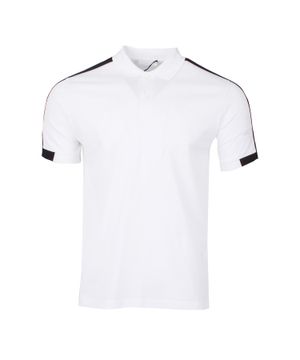 Short-sleeve polo shirt in white