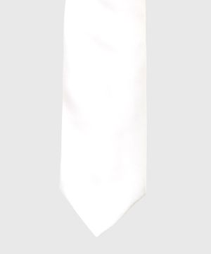 Tie in white
