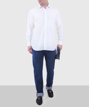 Straight shirt in white 