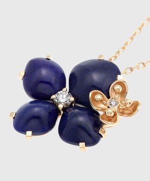 "Hortensia Eden" necklace with diamons in pink gold