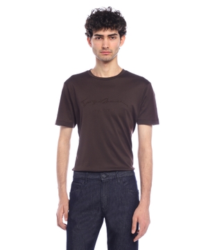Loqo naxışlı T-shirt