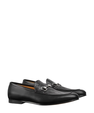 Monogram-embossed loafers