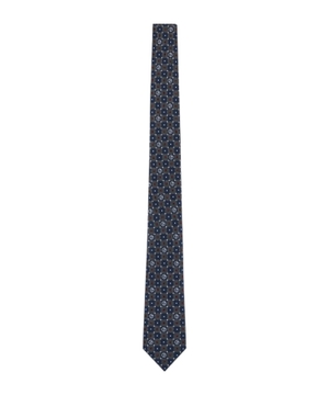 Printed silk tie