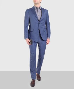 Blue plain suit