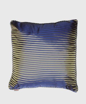 Blue pillow with pattern design