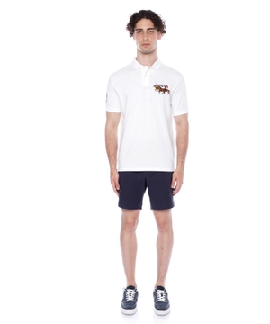 Short sleeve polo with classic collar