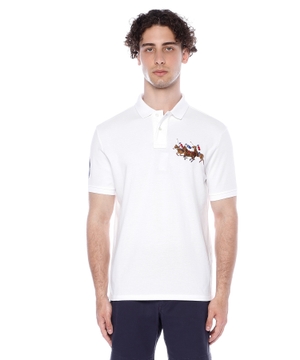 Short sleeve polo with classic collar