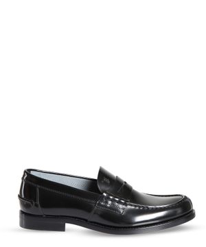 Patent leather effect loafers