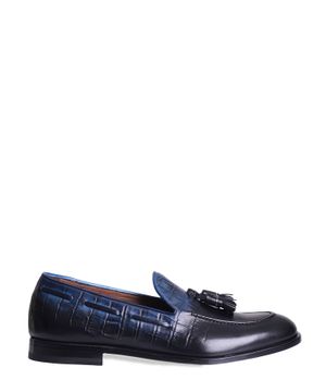 Black loafers with detail