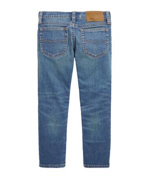 Blue straight fit jeans