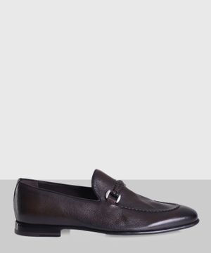 Braided detail loafers in brown