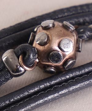 Bracelet with leather strap