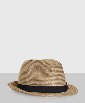 Golden color straw hat