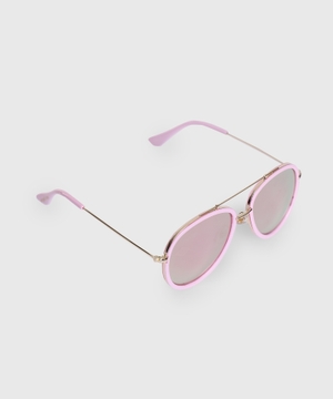 Girls Pink Aviator Sunglasses