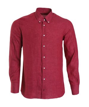 Прямая рубашка красного цвета