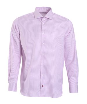 Pinstripe shirt in pink
