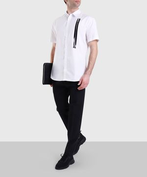 White shirt with zip detail