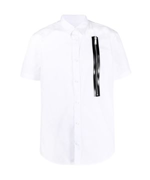 White shirt with zip detail
