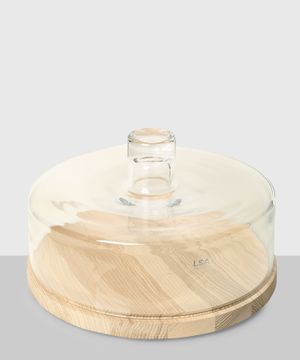 Serving dish with glass cover "Lotta"