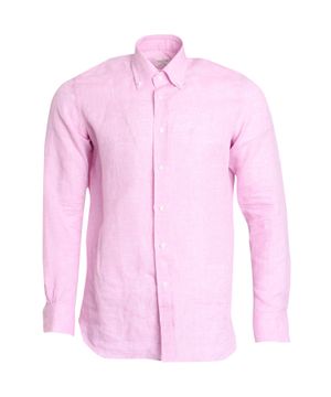 Pink shirt with classic collar