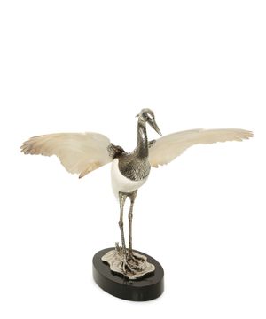 ''Heron Shell Wings'' statue